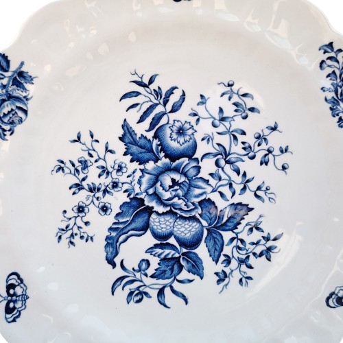 Booths England Peony Blue and White Plate 50'S or 60'S