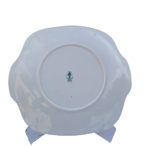 Crown Staffordshire Blue and Gold Cale Plate