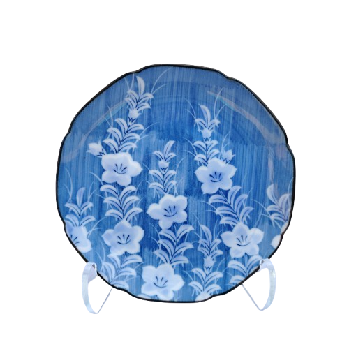 Japanese Juzan Gama Porcelain Blue and White plate