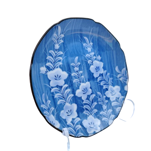 Japanese Juzan Gama Porcelain Blue and White plate