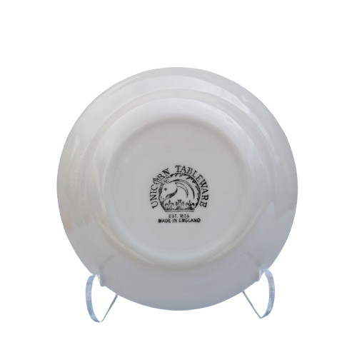 Unicorn Wear Wedgwood Windsor Castle blue and white dish