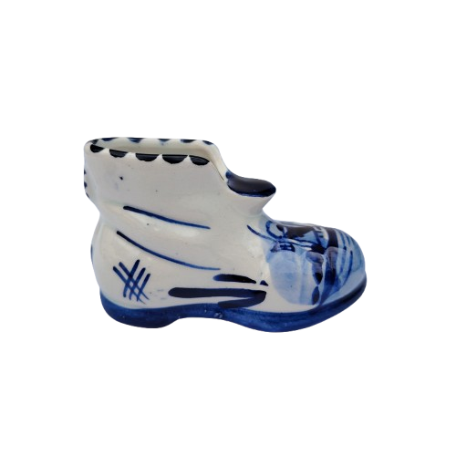 Dutch Delft Blue and White Boot