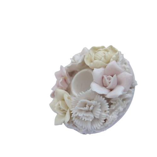 Floral Bone China Floral Pot of Flowers