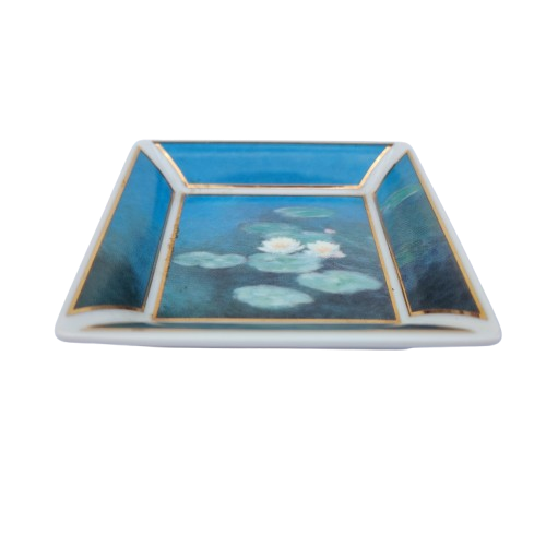Goebel Artis Orbis Claude Monet "Water Lilies" porcelain trinket dish