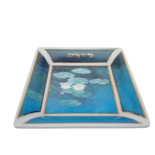 Goebel Artis Orbis Claude Monet "Water Lilies" porcelain trinket dish