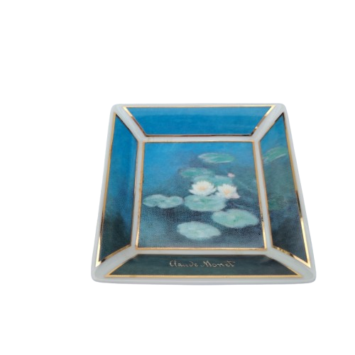 Goebel Artis Orbis Claude Monet "Water Lilies" porcelain trinket dish