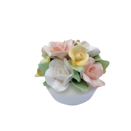 Floral Bone China Durban Floral Pot of Flowers