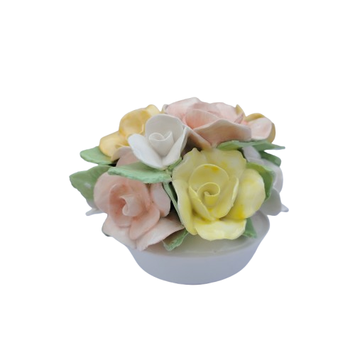 Floral Bone China Durban Floral Pot of Flowers