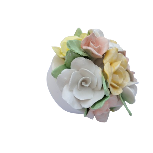 Floral Bone China Durban Floral Pot of Flowers
