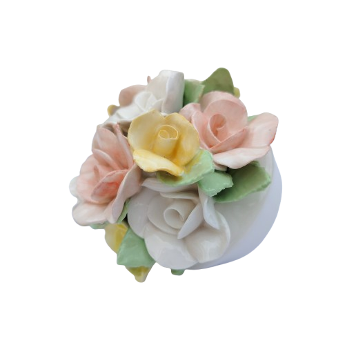 Floral Bone China Durban Floral Pot of Flowers