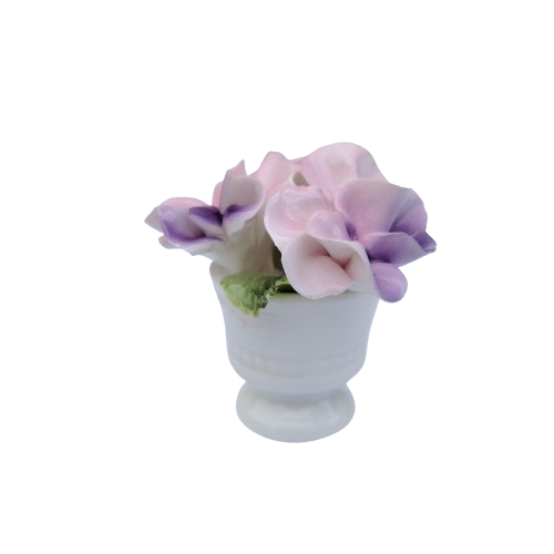 Crown Staffordshire Bone China Floral Pot of Flowers