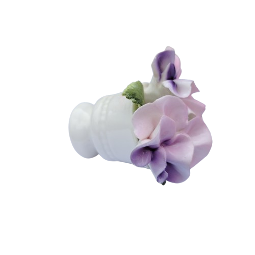 Crown Staffordshire Bone China Floral Pot of Flowers