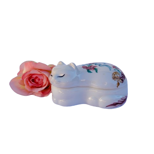 Elizabeth Arden Palais de Versailles Lidded Cat Dish