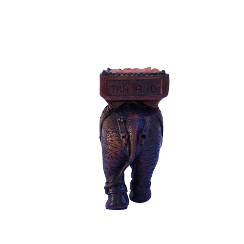 Large Brown Indian Elephant candle holder