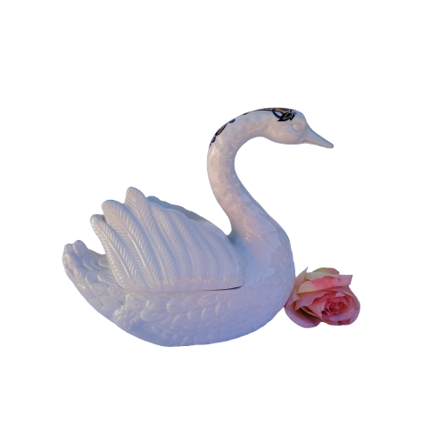 Elizabeth Arden Byzantium Collection Lidded Gold-Crested Swan