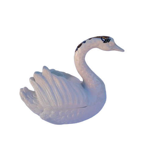 Elizabeth Arden Byzantium Collection Lidded Gold-Crested Swan