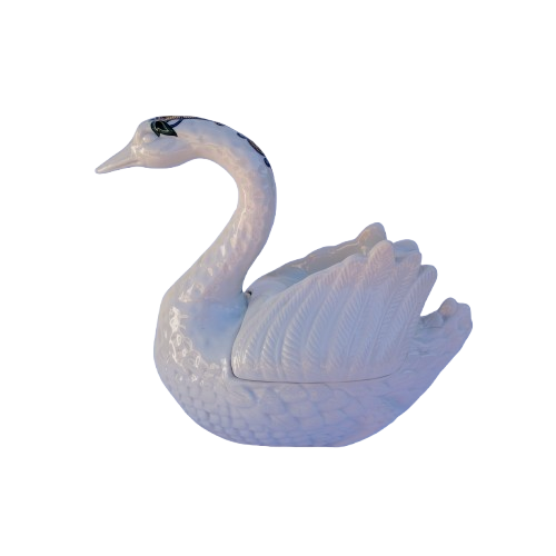 Elizabeth Arden Byzantium Collection Lidded Gold-Crested Swan