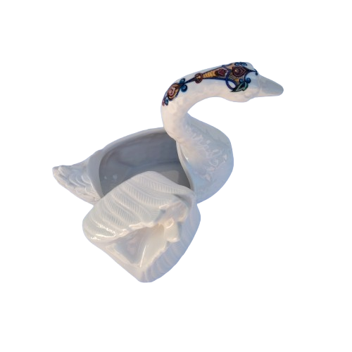 Elizabeth Arden Byzantium Collection Lidded Gold-Crested Swan