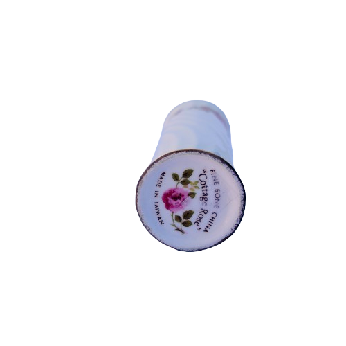 Fine Bone China Rose Cottage Slender Bud Vase