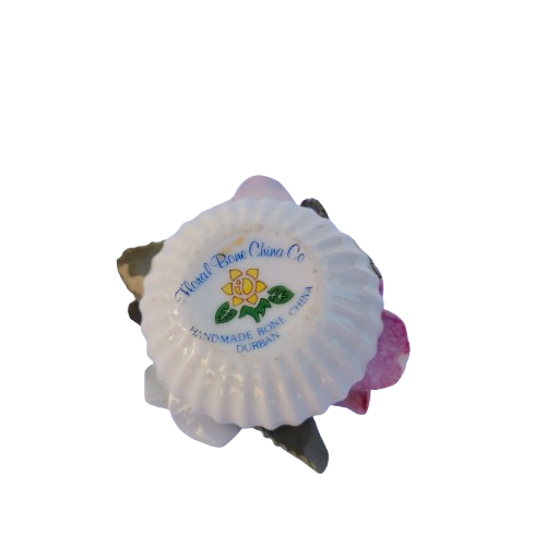 Floral Bone China Flowers in White Pot
