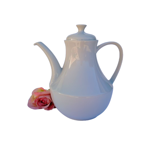 Large White Porcelain Coffee Tea Pot