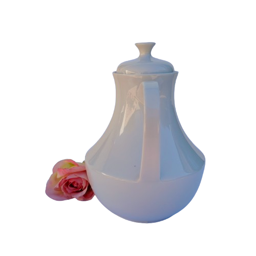 Large White Porcelain Coffee Tea Pot