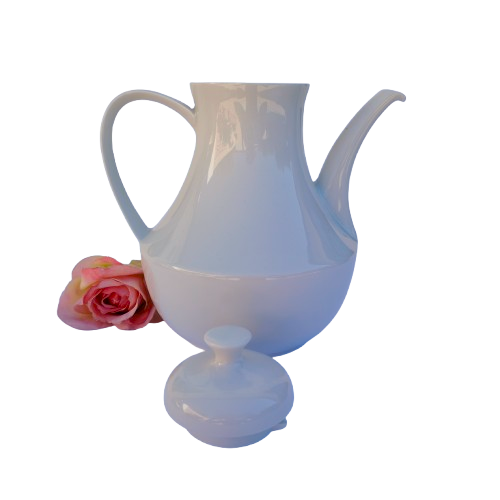 Large White Porcelain Coffee Tea Pot
