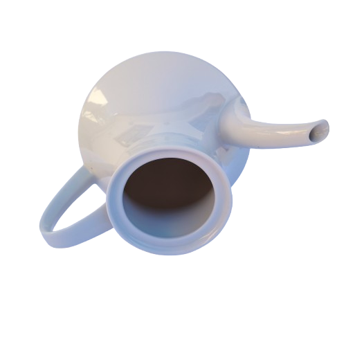 Large White Porcelain Coffee Tea Pot