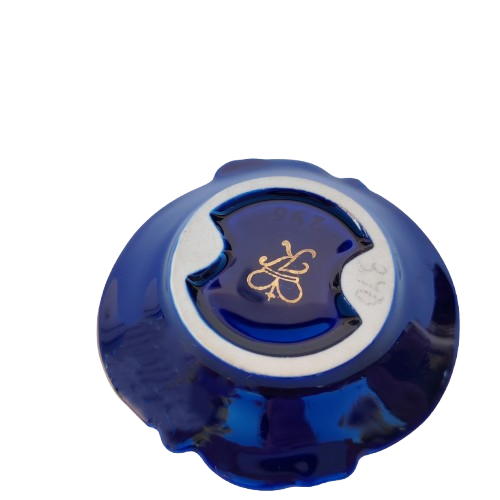 Beautiful Cobalt Blue and Gold Dish