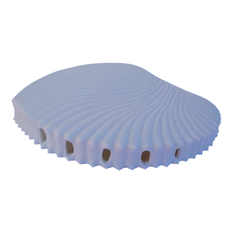 Luna del Mar White Bisque Porcelain Votive Tea Candle Holder