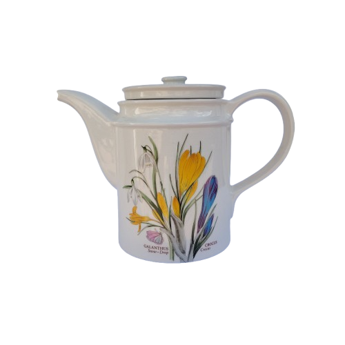Portmeirion Botanic Garden Crocus Snowdrop and Saffron Tea Pot