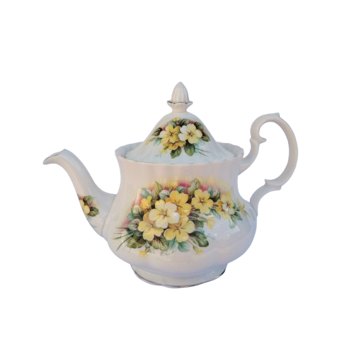 Royal Albert Primrose Vintage Teapot Bone China