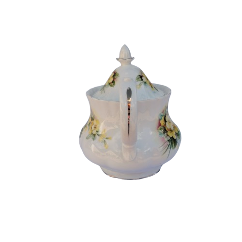 Royal Albert Primrose Vintage Teapot Bone China