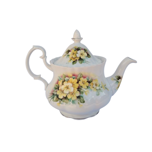 Royal Albert Primrose Vintage Teapot Bone China
