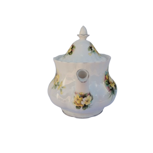 Royal Albert Primrose Vintage Teapot Bone China