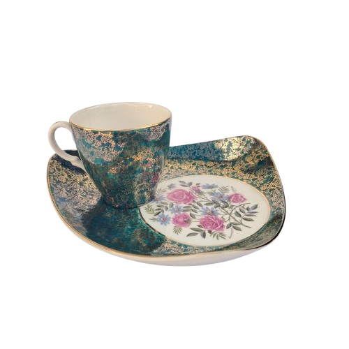 Sandland Ware Summertime Green and Gold Duo