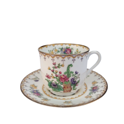 Antique Copeland Spode's Peplow demitasse cup and saucer Harrods