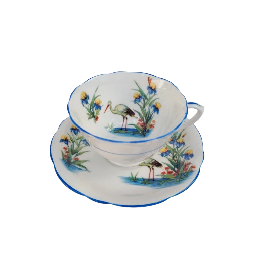Foley Fine Bone China Blue Water Bird Trio