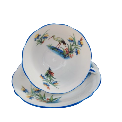 Foley Fine Bone China Blue Water Bird Trio