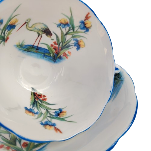 Foley Fine Bone China Blue Water Bird Trio