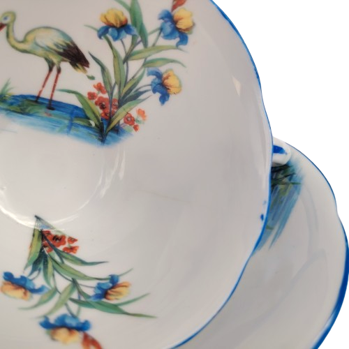 Foley Fine Bone China Blue Water Bird Trio