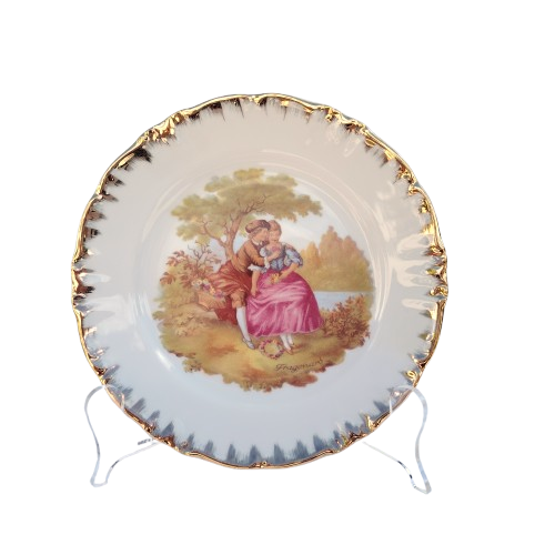 Winterling Bavaria Muller Floss courting couple plate