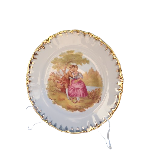 Winterling Bavaria Muller Floss courting couple plate