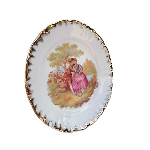 Winterling Bavaria Muller Floss courting couple plate