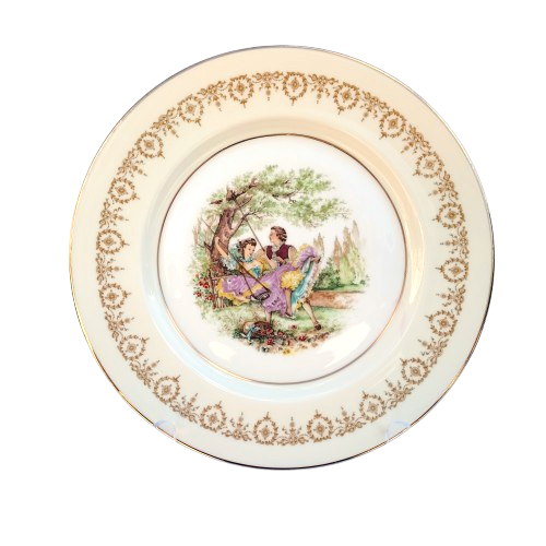 Aynsley Gold Dowery Large Cake Plate