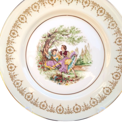 Aynsley Gold Dowery Large Cake Plate