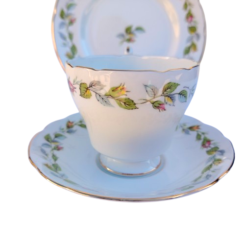 Paragon Fine Bone China Rosebud Garland Trio