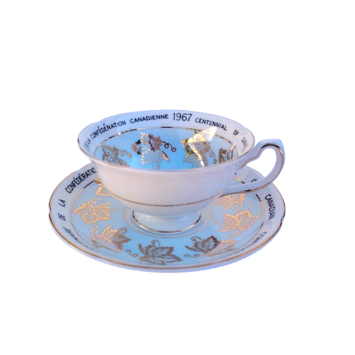 Royal Grafton 1867-1967 Centennial Of Canada Confederation Teacup and Saucer