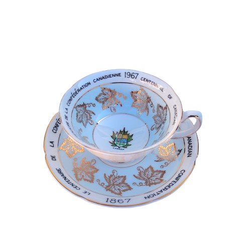 Royal Grafton 1867-1967 Centennial Of Canada Confederation Teacup and Saucer