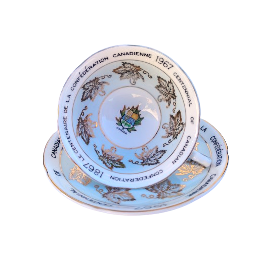 Royal Grafton 1867-1967 Centennial Of Canada Confederation Teacup and Saucer